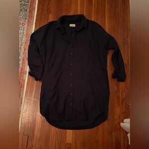 Universal Thread Target - black button up dress